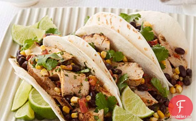 Tacos de pui cu Salsa de porumb