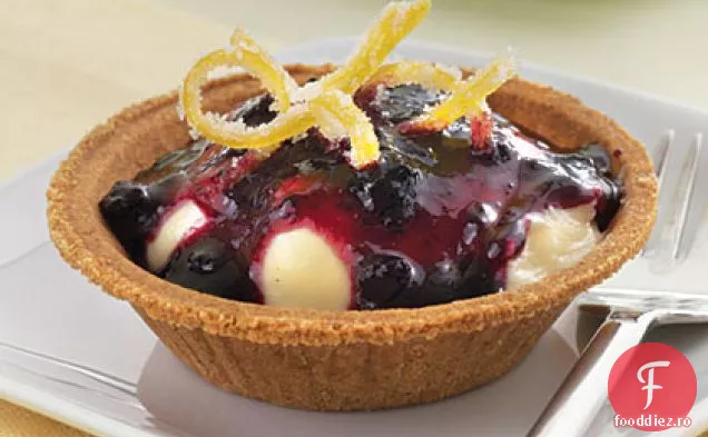 Tarte De Ciocolată Albă Cu Afine-Lămâie-Albă