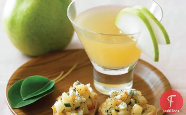 Crostini de pere și salvie caramelizate