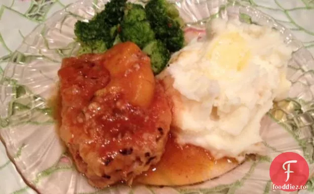 Peachy Crock Pot Cotlet De Porc