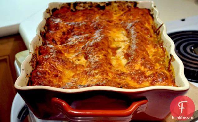 Lasagna De Vinete Prăjite Și Ciuperci Portobello