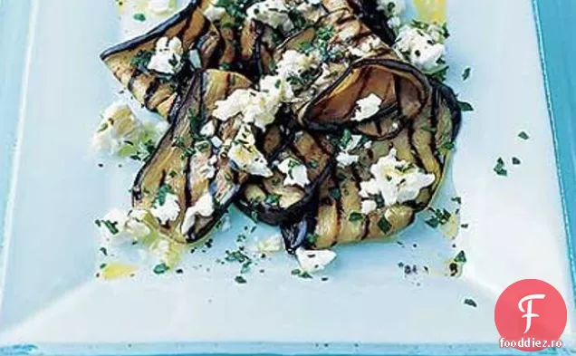 Vinete Marinate La Grătar Cu Feta Și Ierburi