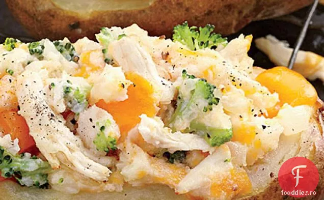 Umplutură de cartofi de pui, Broccoli și Cheddar
