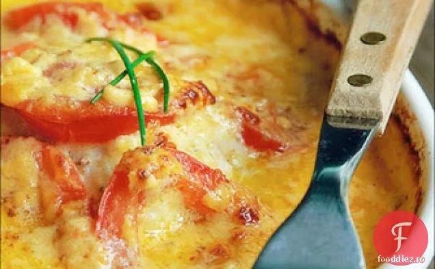 Codfish Cu Cheddar Și Roșii