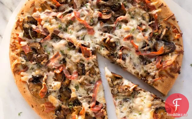 Ciuperci-Prosciutto Pizza