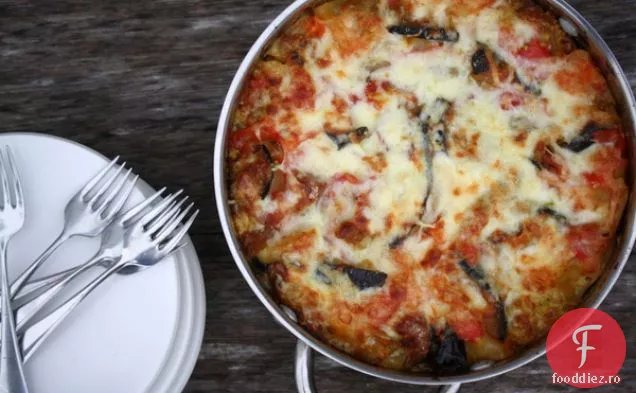 Lasagna de vinete-dovlecei cu Fontina