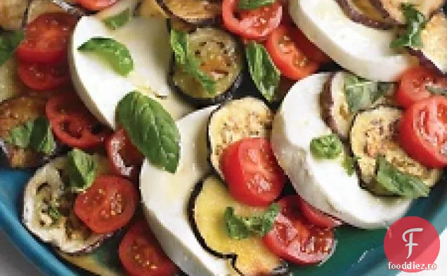Salată De Vinete, Roșii Și Mozzarella