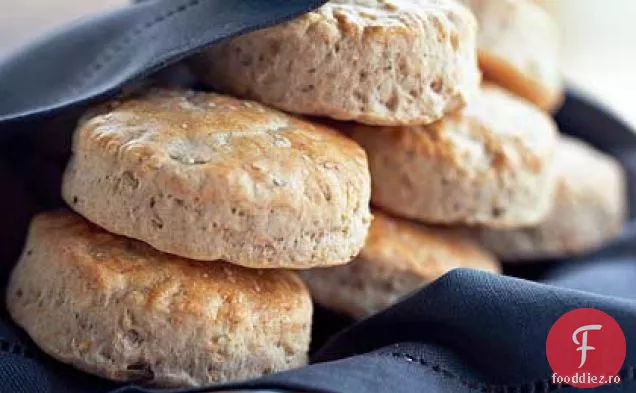 Biscuiți de grâu cu ierburi și ceapă