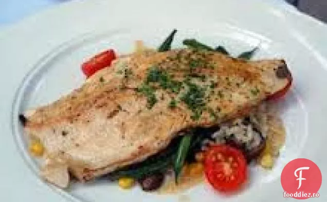 Cod Cu Ardei Iute Prăjiți Și Cayenne