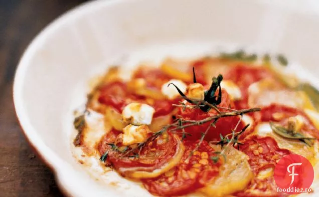 Heirloom roșii și vinete Gratin