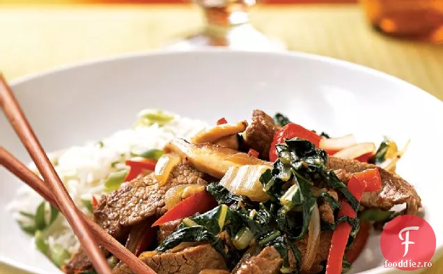 Friptură, Shiitake și bok Choy se amestecă