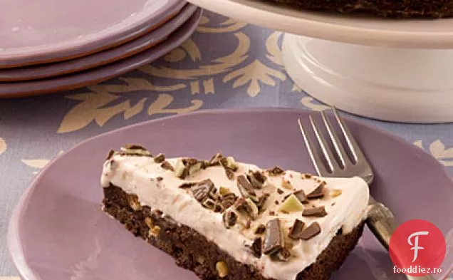 Plăcintă Cu Înghețată De Mentă Brownie