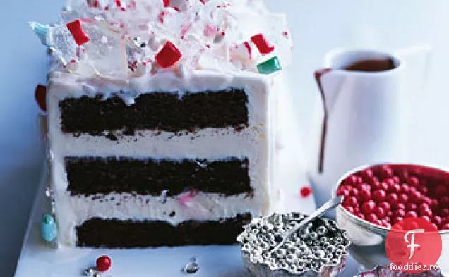 Tort Candyland Cu Înghețată De Mentă