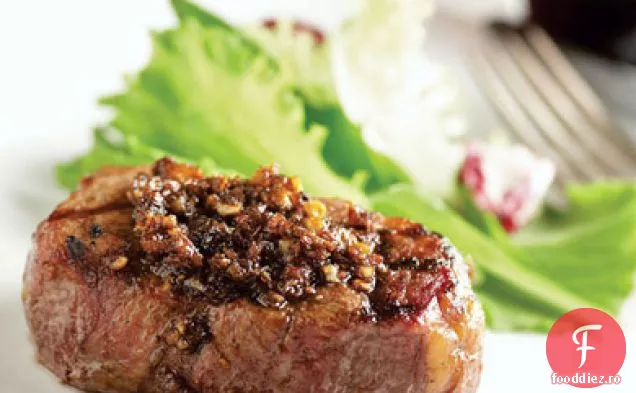 Fileuri de vită cu carne de porcini