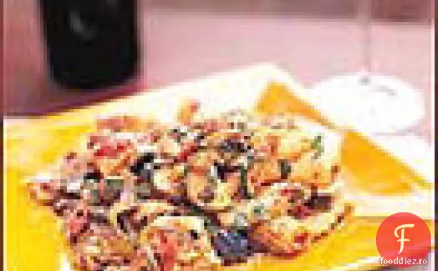 Rigatoni la cuptor cu dovlecei și vinete