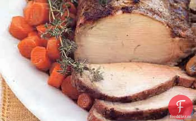 Carne de porc cu crustă de Cardamom cu sos de ciuperci