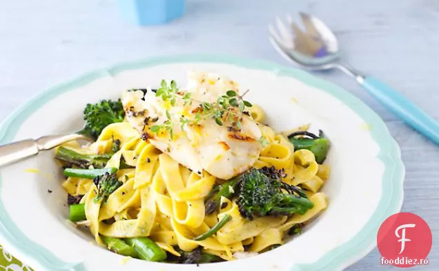 Linguine Cu Cod Și Broccoli Pentru Copii