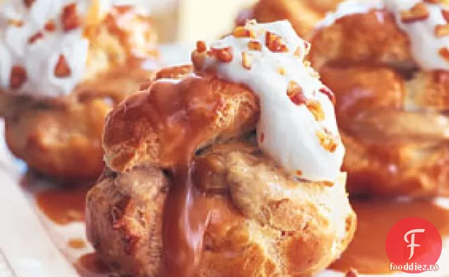 Profiterole cu cremă de dovleac cu Caramel de arțar