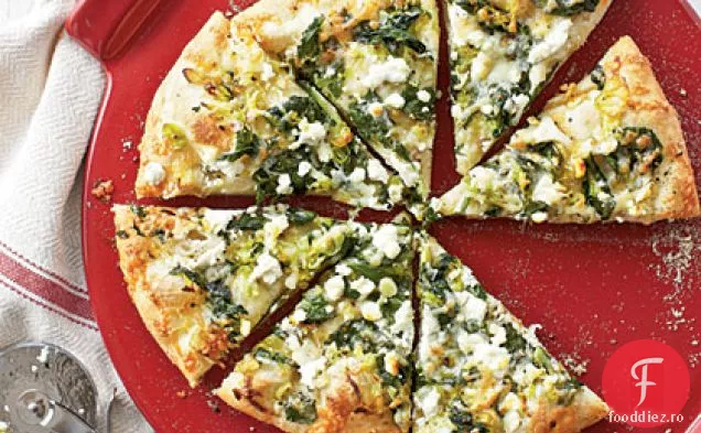 Trei Pizza cu brânză și spanac