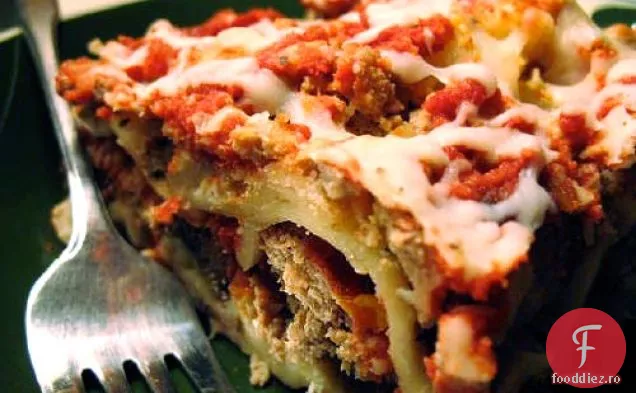 Lasagna cu brânză groasă fără fierbere