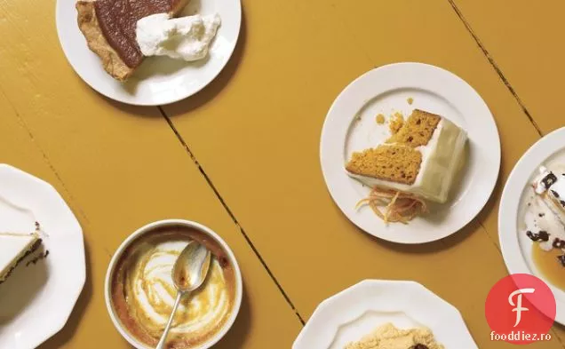 Cheesecake de dovleac cu topping de smântână de Marshmallow și crustă de ghimbir