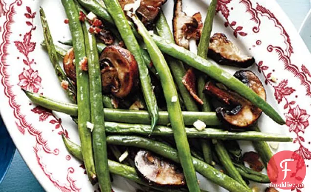 Haricots fumoase Verts și ciuperci