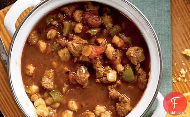 Carne de porc Ancho și tocană de Hominy