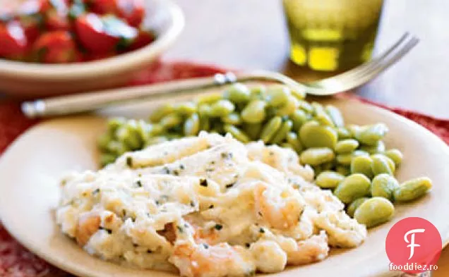 Caserola de creveți și crupe