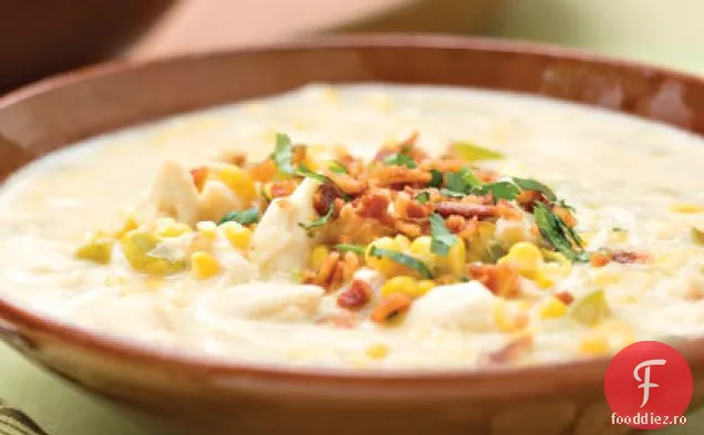 Chowder de porumb și Crab