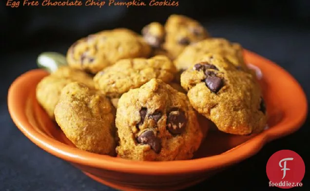 Cookie-Uri De Dovleac Cu Ciocolată Fără Ouă