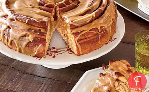 Tort de cafea cu cartofi dulci cu glazură de Caramel