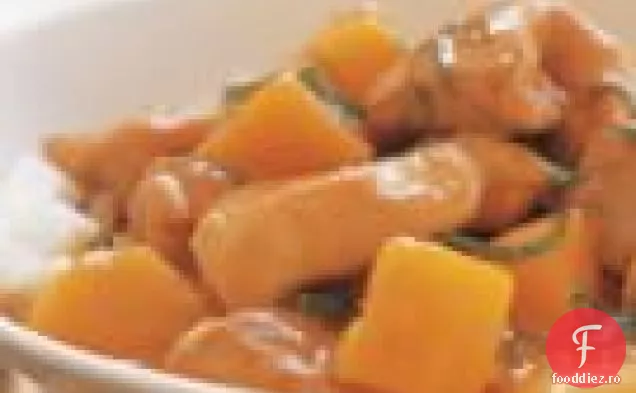 Dovleac Thailandez Și Curry De Pui