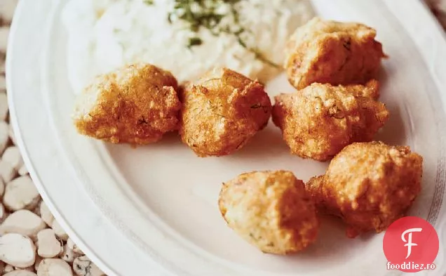 Prajituri de Cod de sare cu Skordalia usturoi