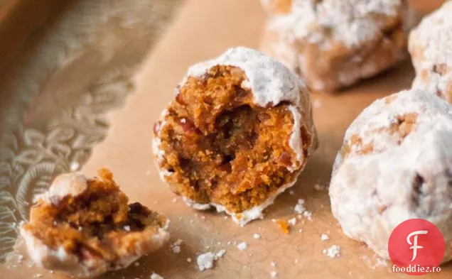 Pumpkin Pecan Polvorones (cookie-uri de nuntă mexicane)
