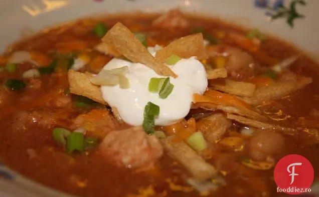 Pui Crockpot și Chili de fasole albă