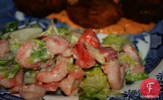 Creveți și salată