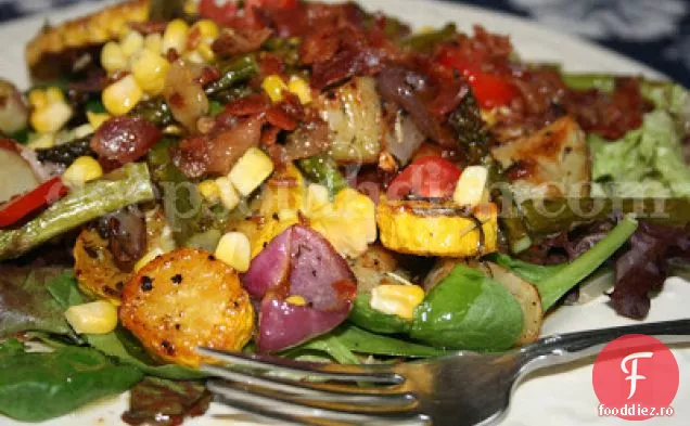 Salată De Spanac De Legume Prăjite
