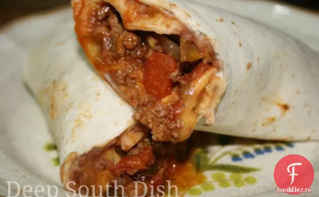 Burritos de vită și fasole