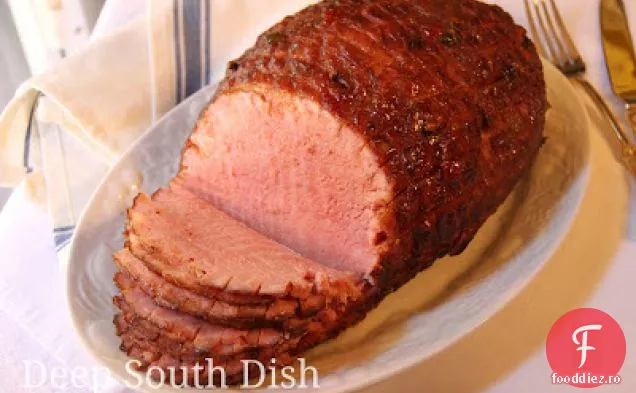 Șuncă Glazurată Cu Jeleu De Ardei Cu Aragaz Lent