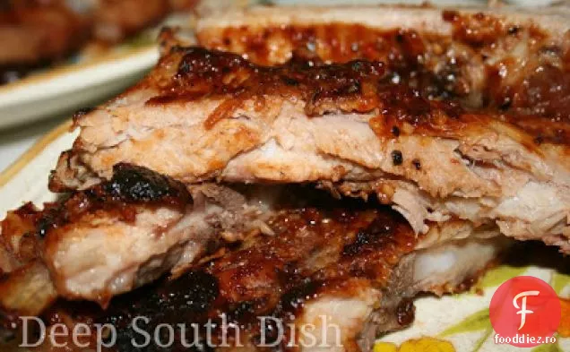 Carne de porc la grătar sau coaste pentru copii