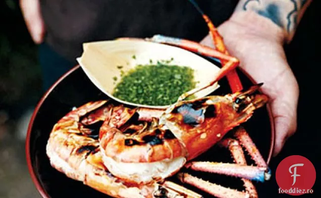 Creveți Jumbo Cu Saramură Rapidă La Grătar