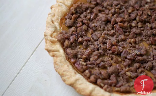 Plăcintă Cu Dovleac Cu Topping De Streusel De Pecan