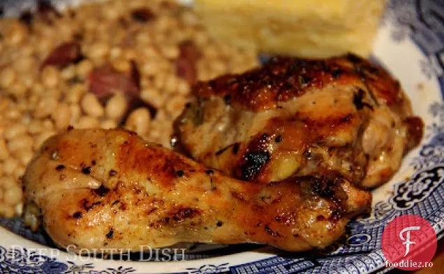 Pui Fript Cu Ierburi De Lămâie