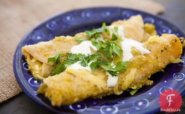 Chile Verde Enchiladas