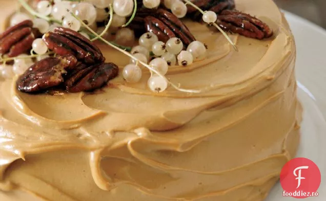 Tort de dovleac cu glazură de brânză cremă de Caramel