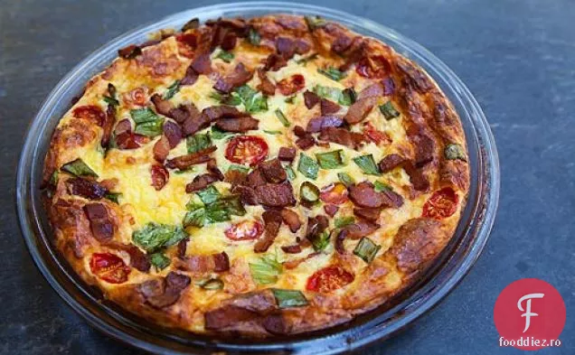 Quiche Fără Crustă Brânză