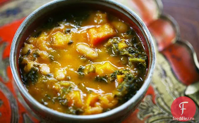 Kale și supă de legume prăjite