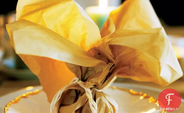 Ceai-Cod aburit copt în hârtie