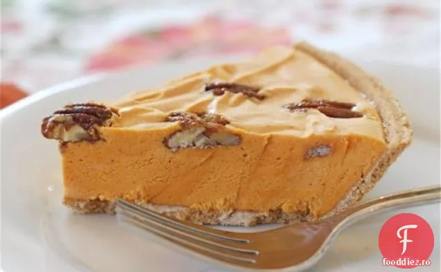 Plăcintă Cu Înghețată De Dovleac Cu Nuci Pecan Condimentate Cu Arțar