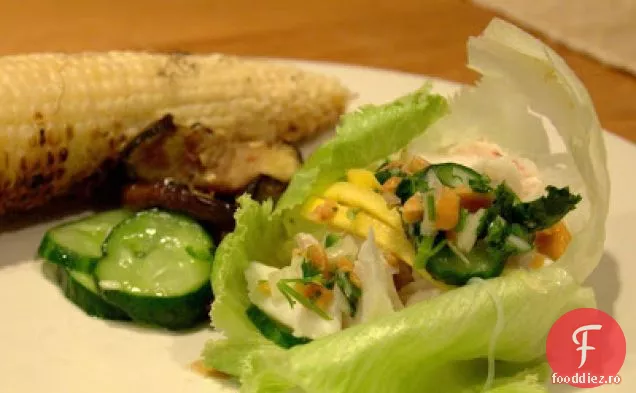Salată Verde Cu Cod, Salată De Castraveți, Gust De Arahide Și Nuoc